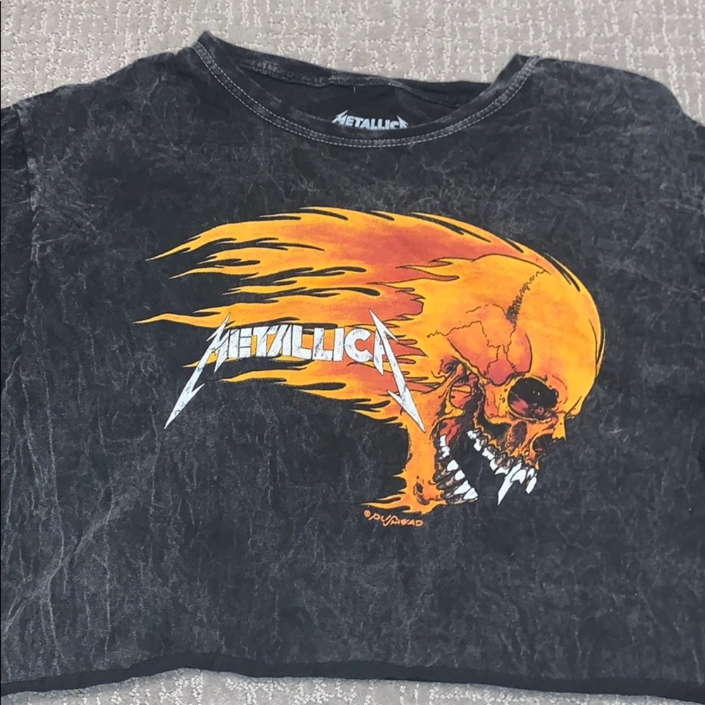 Metallica crop tee